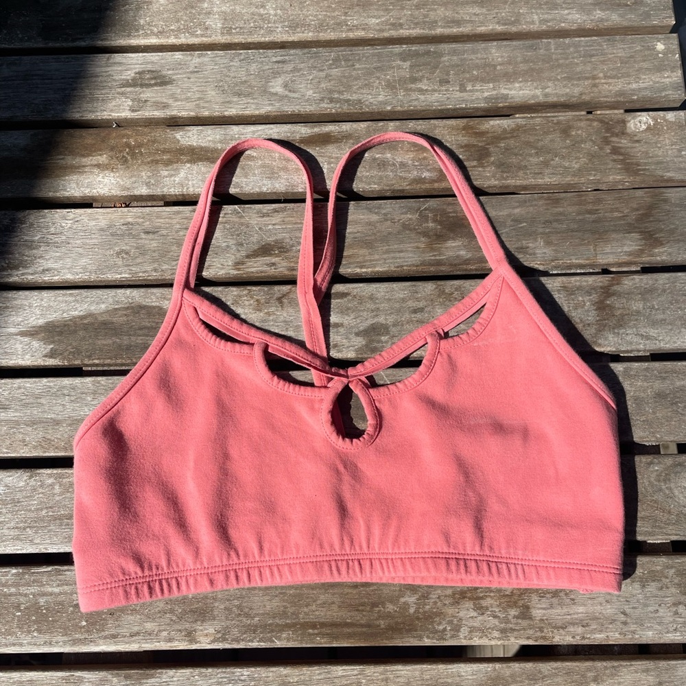 FREE PEOPLE moonshadow bra in coral